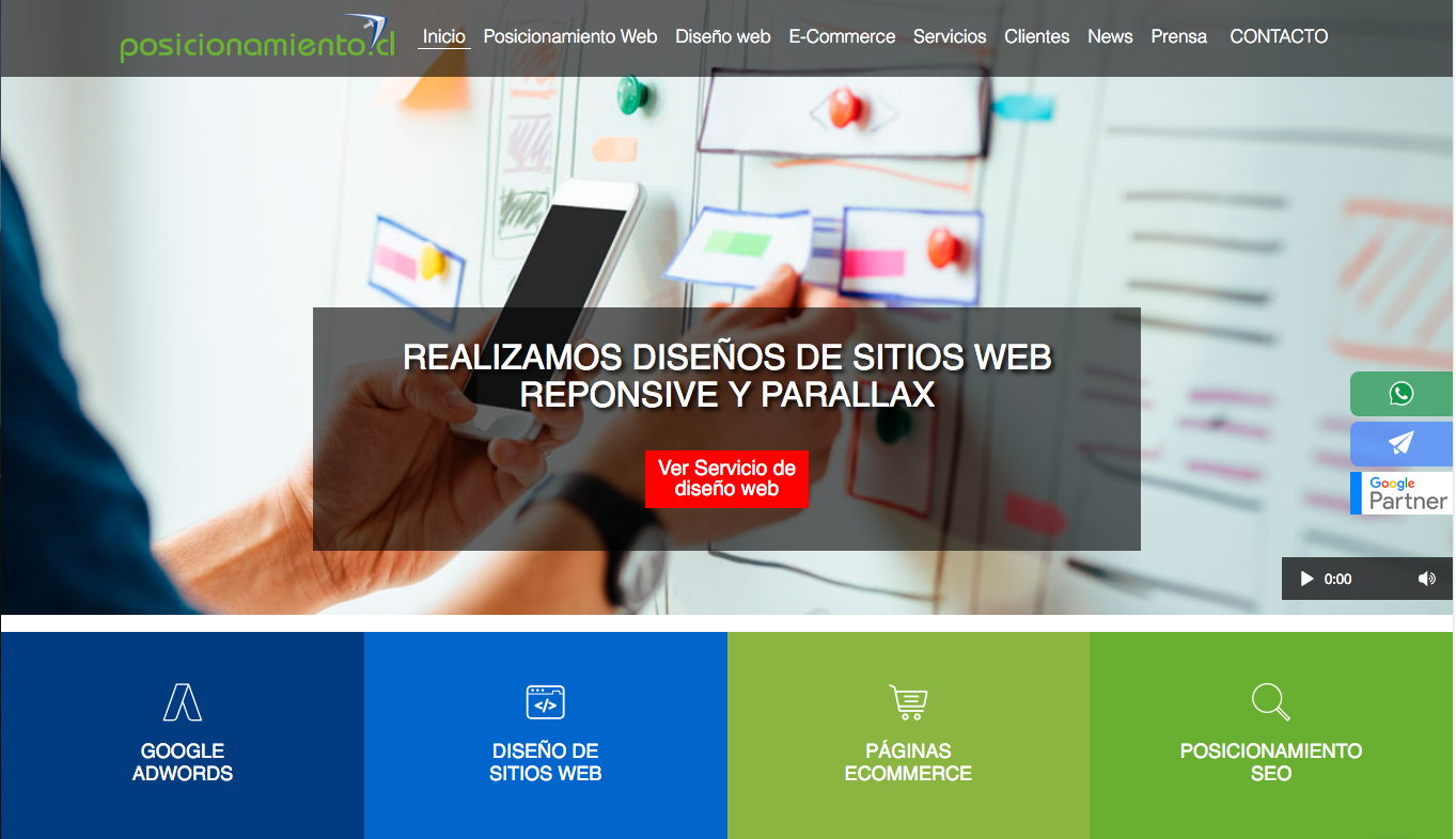 Diseño de páginas web en santiago