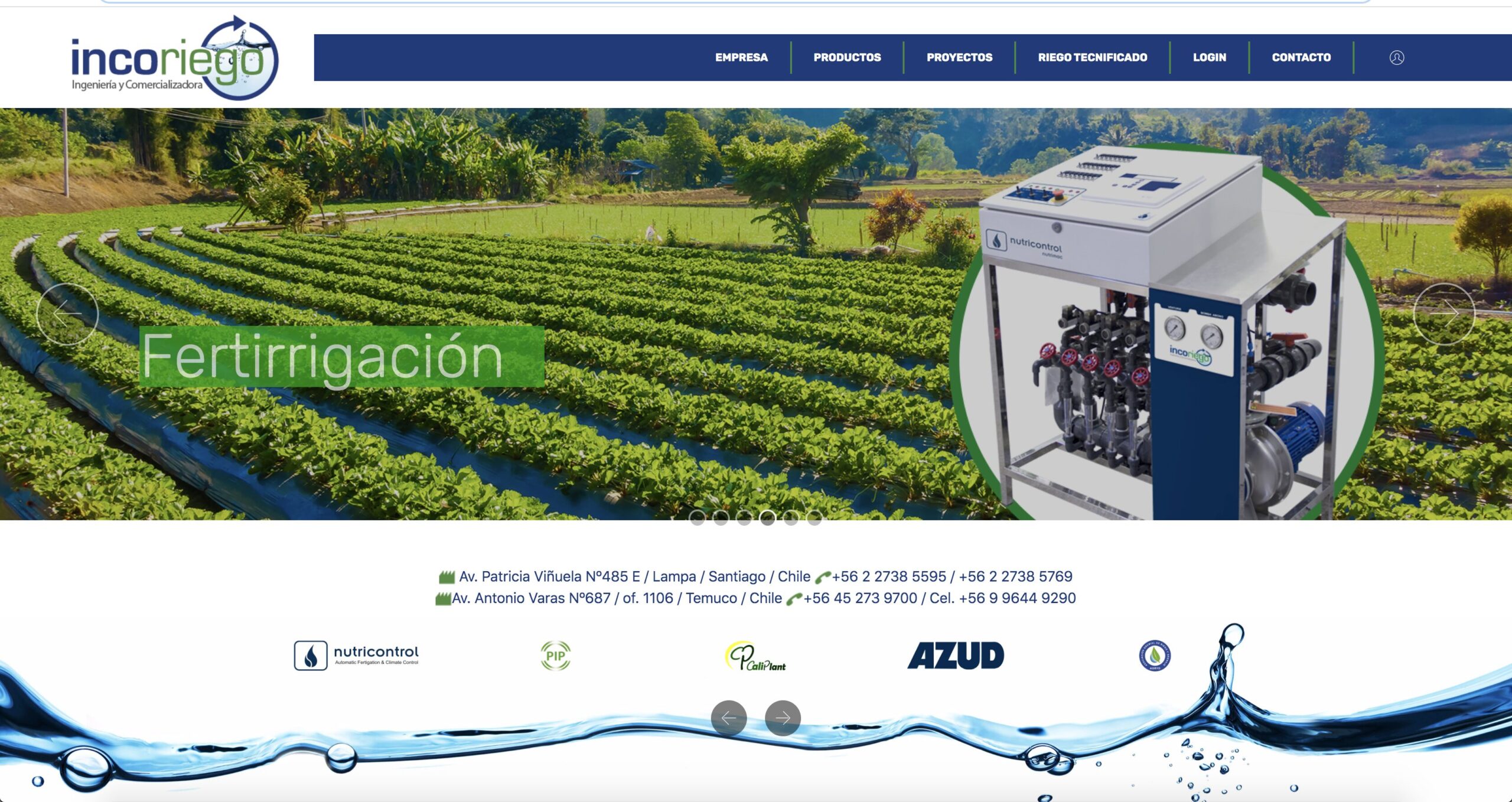 Empresas de riego subterráneo