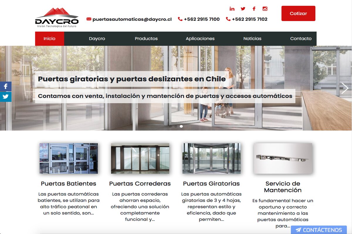 Puertas giratorias en santiago