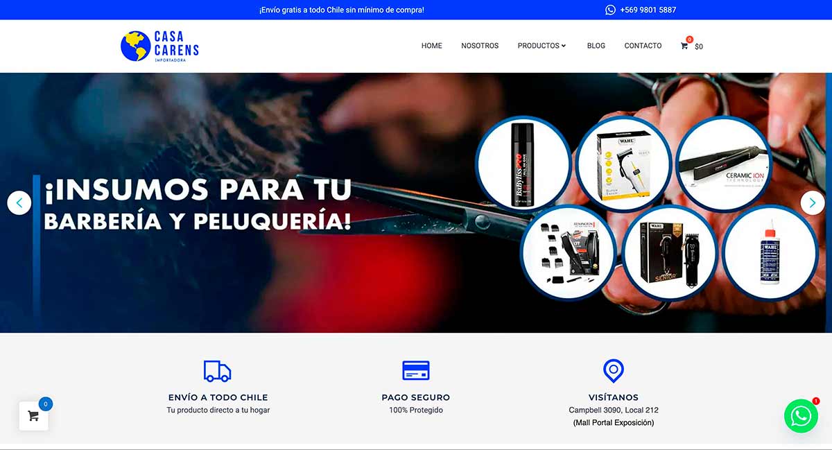 Productos de barbería en Chile