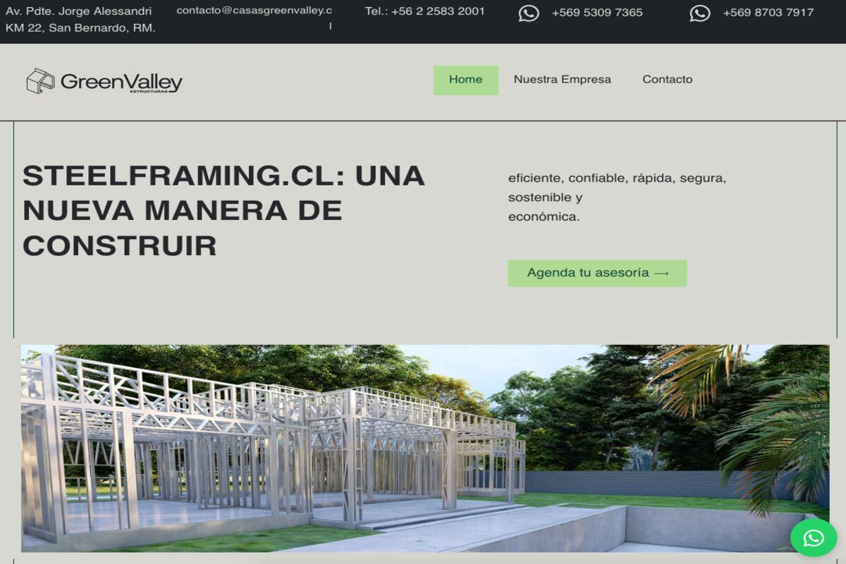 Estructuras de acero galvanizado en santiago